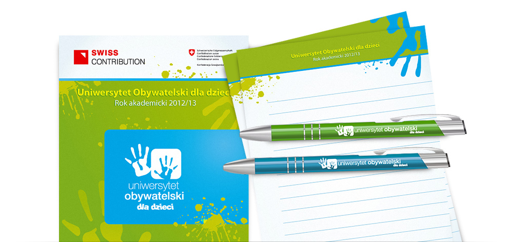 Projekty graficzne dla Uniwersytetu Obywatelskiego w Collegium Pollonicum w Słubicach